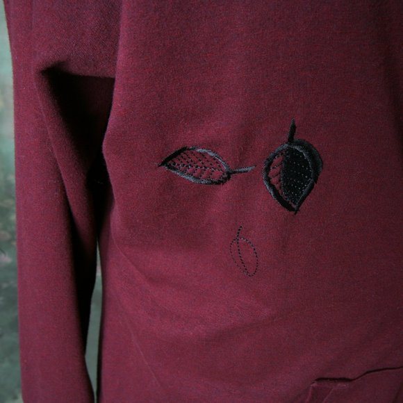 Artisans Apparel Jacket Maroon Black Embroidery LG - Picture 5 of 11